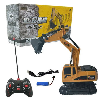 RC Excavator Dumper Car 2.4G Remote Control Engineering Vehicle Crawler Truck Bulldozer Toys for Boys Kids Christmas Gifts-EXPROTAS