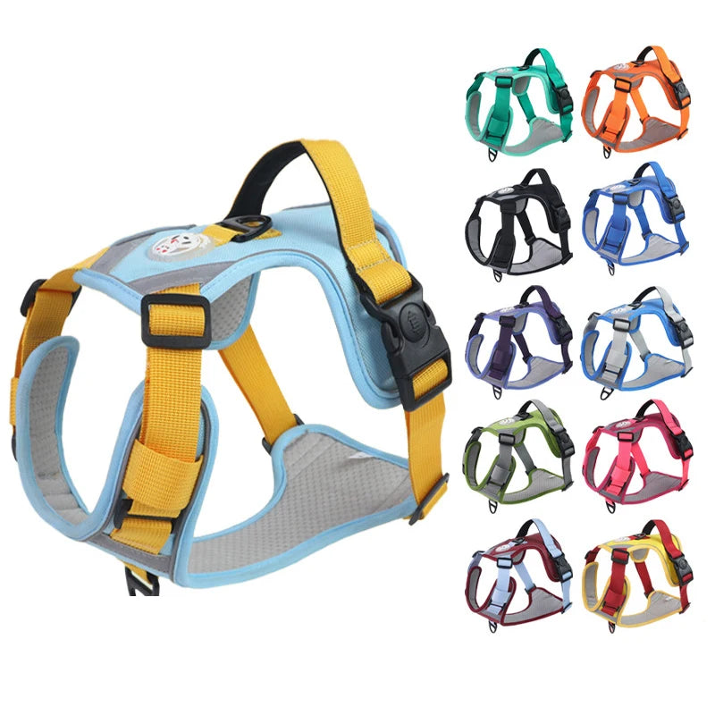 Reflective Dog Harness Adjustable Vest with Handle for Small to Large Dogs