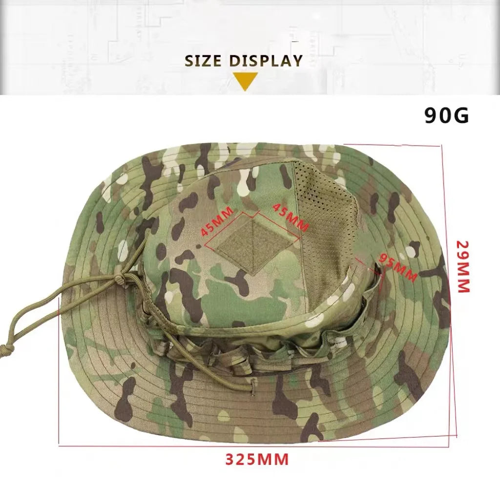2026 Tactical Camo Bucket Cap Outdoor Fishing Hiking Sun Hat Bonnie