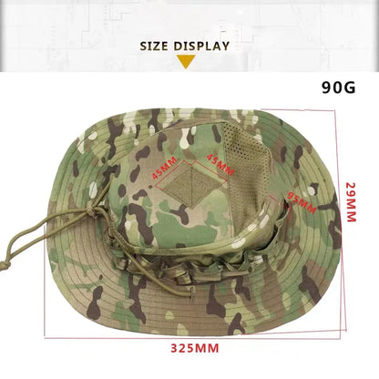 2026 Tactical Camo Bucket Cap Outdoor Fishing Hiking Sun Hat Bonnie