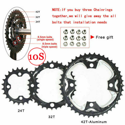 MTB Bike Chainring BUCKLOS 104BCD 64BCD 9/10 Speed SRAM SLX XT