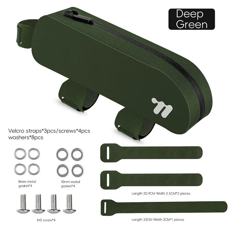 WEST BIKING Bike Top Tube Bag TPU Cycling Front Bag With Screws or Straps Waterproof Windproof Gravel Road Bike Top Frame Bag-EXPROTAS