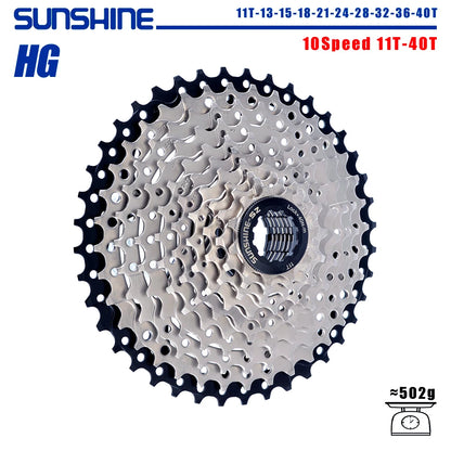 SUNSHINE 8-12 Speed Bicycle Cassette Freewheel HG Sprocket 32-52T for Shimano SRAM Flywheel