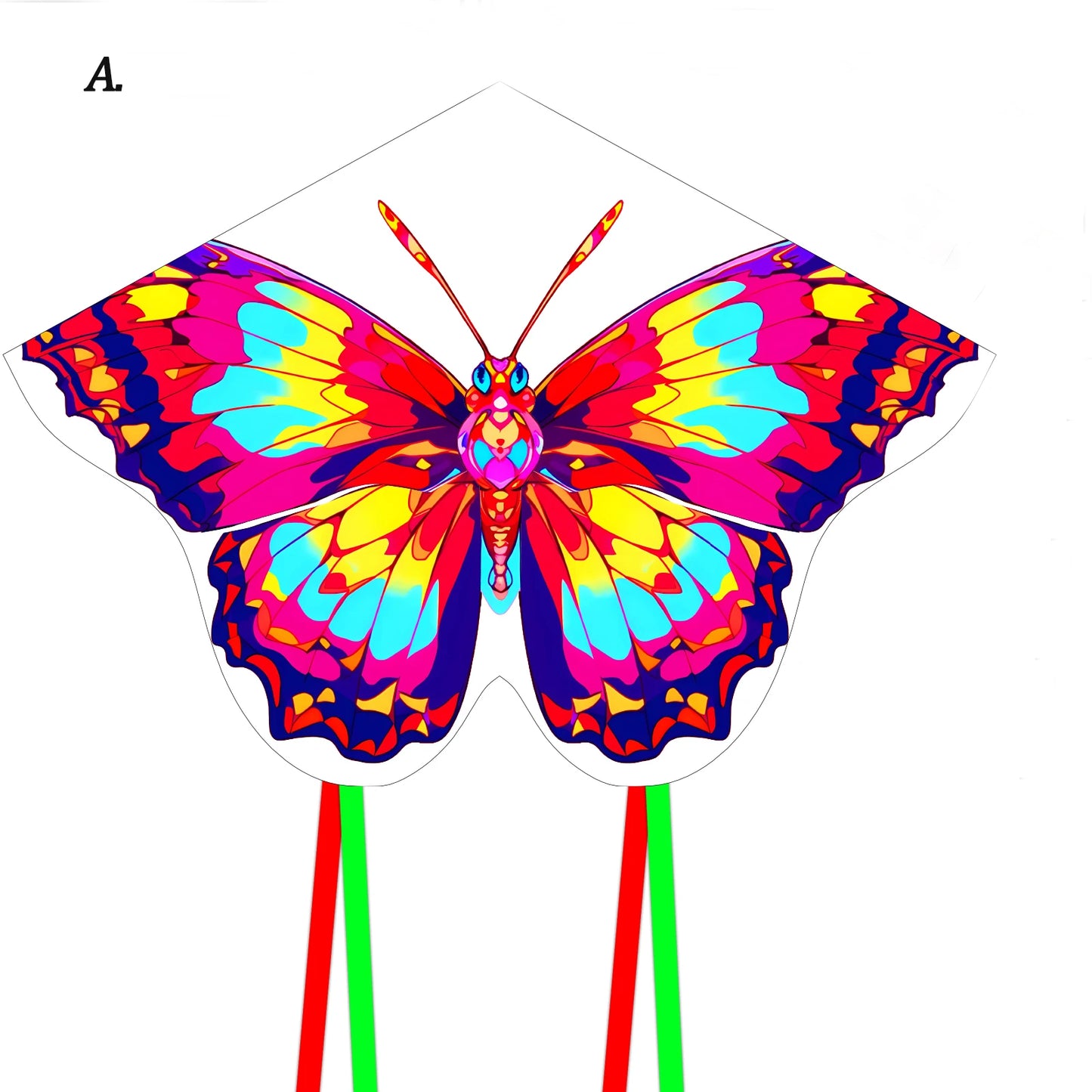 Butterfly Kite for Kids & Adults - Easy to Fly with String - Outdoor Fun