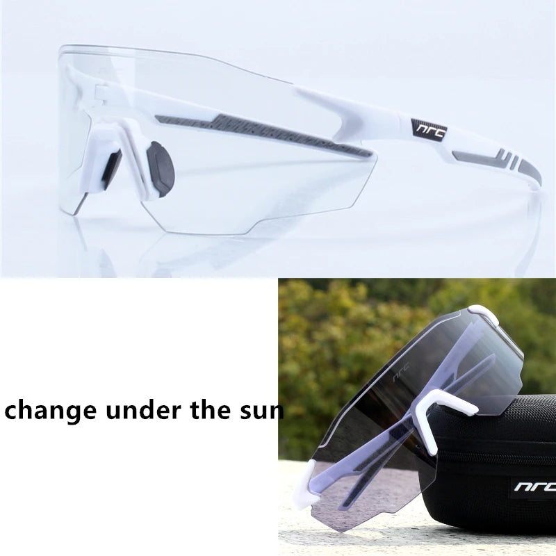 NRC Cycling Sunglasses UV400 TR90 Sports MTB Bike Fishing Hiking Riding Eyewear