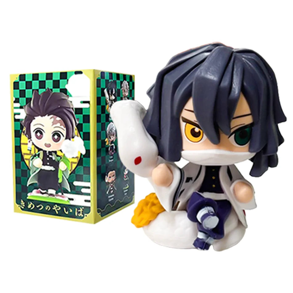 Demon Slayer Blind Box Figure Tanjiro Nezuko Anime PVC Collectible Toy