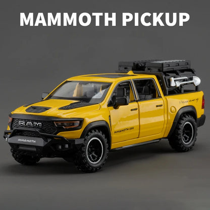 1:32 Dodge RAM 1000 TRX Mammoth Alloy Model Sound Light Toy Pickup