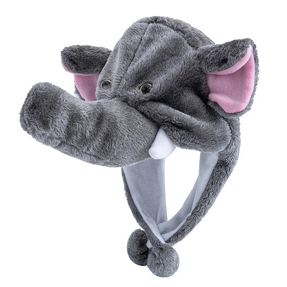 Funny Grey Elephant Cap for Kids Cosplay Events Animal Hat