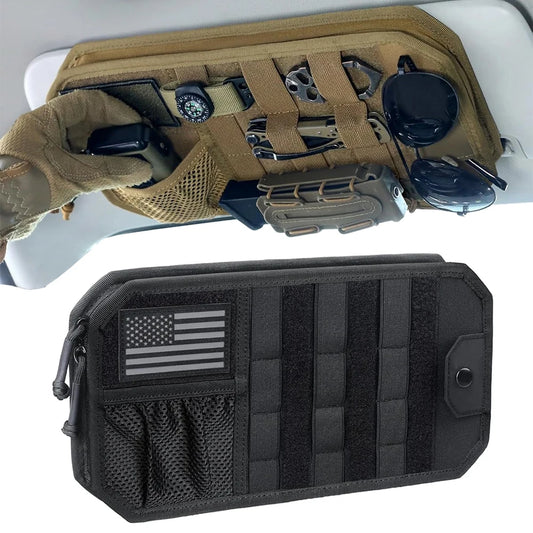 Auto Car Sun Visor Organizer Tactical Pouch Bag Pocket Card Storage Holder