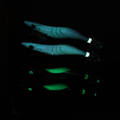2pcs Shrimp Jig Lure 13cm Luminous Squid Octopus Saltwater Fishing Hooks