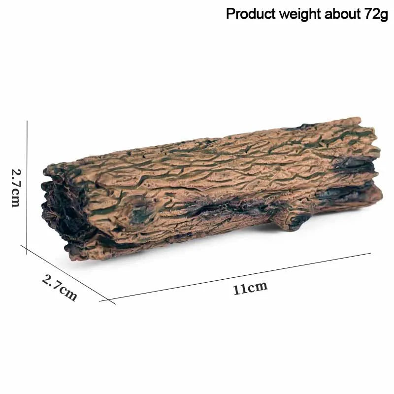 Landscape Model Trees Stumps Rocks Diorama Home Decoration 3PCS