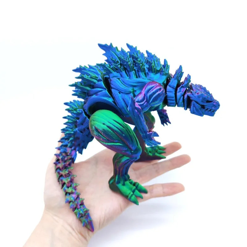 3D Printed Articulated Muscle Dinosaur Figure Movable Joint Desk Model - EXPROTAS