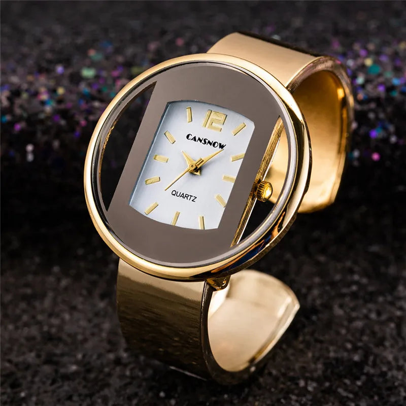 UTHAI W26 Women’s Fashion Steel Band Luxury Bracelet Quartz Watch Korean Style Gift