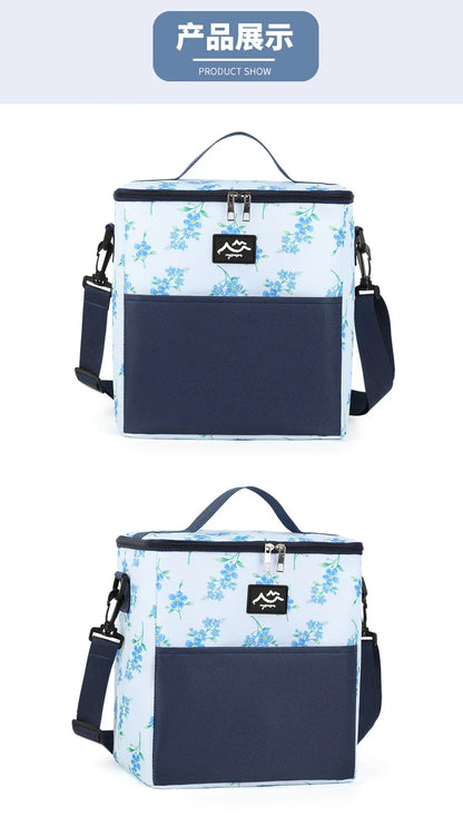 Aluminum Foil Insulated Lunch Bag Bento Pack for Meal and Ice Storage