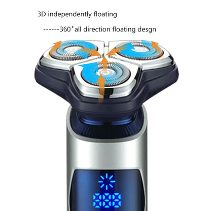 Electric Shaver Men VGR Cordless Foil Beard Razor Rechargeable Shaving Machine