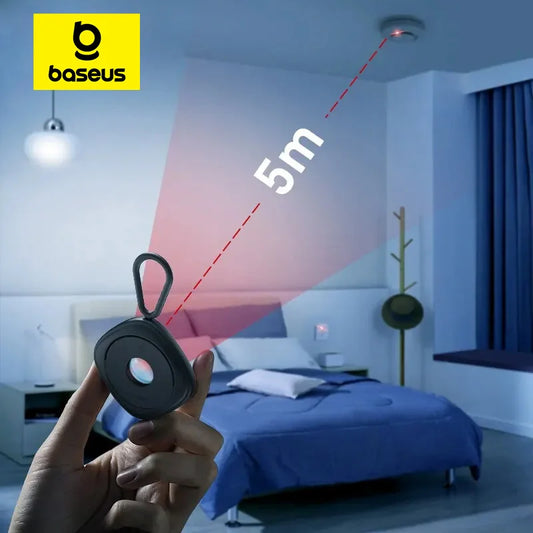 Baseus Anti-spy Hidden Camera Detector Portable Infrared Detection Security Protection for Hotel Room Public Bathroom Detector-EXPROTAS