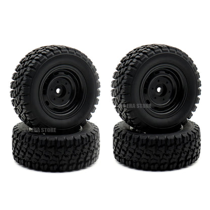 12mm Hex Rubber RC Tires 6035 for SCY 16101-16106 JJRC Q130 Off-Road Car Wheels Upgrade
