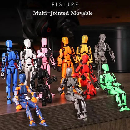 Multi-Jointed 3D Printed Shapeshift Robot Mannequin Lucky 5 Action Figure