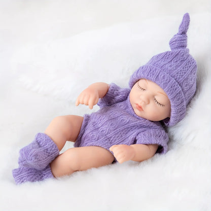 Mini 7 Inch Reborn Doll 19cm Realistic Baby Girl Sleeping Toy