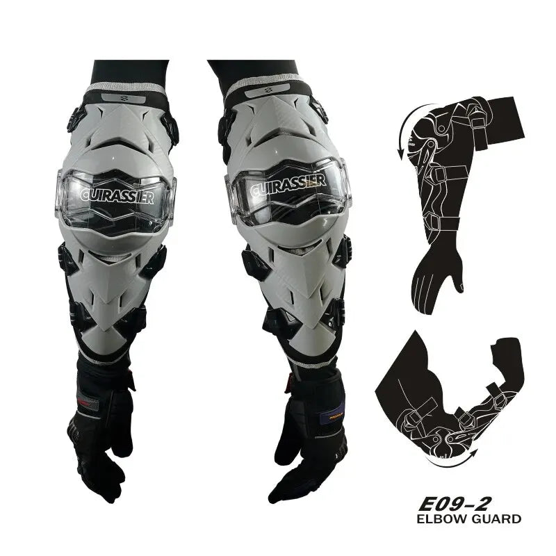 CUIRASSIER Motorcycle Elbow Protection Movement Joints MX ATV Elbow Guards Ventilation Motorbike Protector Motocross Equipment