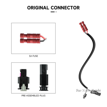 Quick Connect Navigation Cable Set for BMW R1250GS R1200GS F750GS F850GS