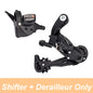 Mountain Bike Chain 9 Speed Bicycle Groupset Shifter Derailleur HG Hub