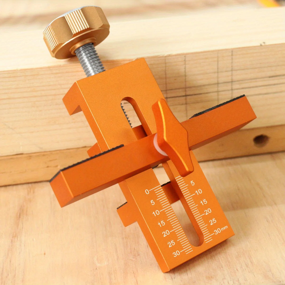 2-in-1 Cabinet Door Installation Positioner, 6/8/10mm Rebounder Punch Jig for Wardrobe Panel