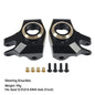 Axial SCX10 II AR44 Black Brass Weight Set Diff Cover Knuckles C-Hubs Link Mounts