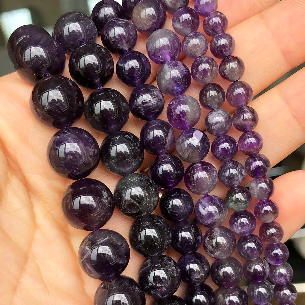 Natural Stone Loose Beads 12mm Round Gemstone for Jewellery Making DIY