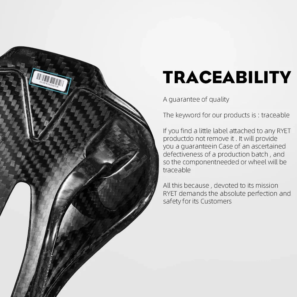 3D Printed Bicycle Saddle 120g Carbon 250x140mm Ultralight Bike Seat