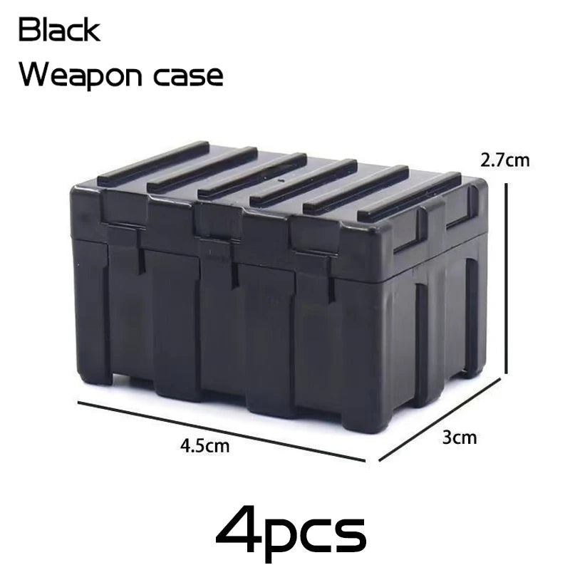Decool Military Weapon Box Building Blocks Army Soldier WW2 MOC Bricks Kids Toy