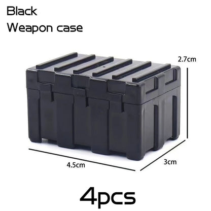 Decool Military Weapon Box Building Blocks Army Soldier WW2 MOC Bricks Kids Toy
