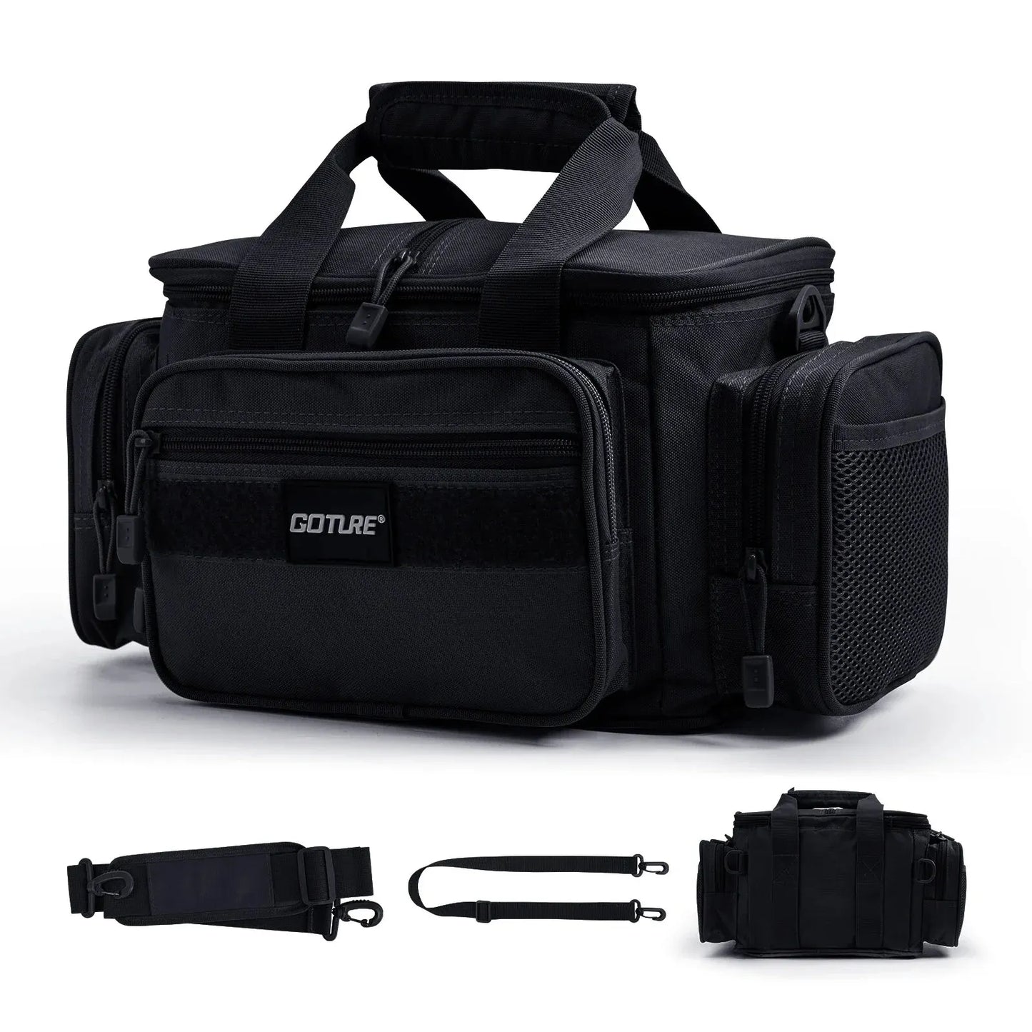 Fishing Tackle Bag Large Capacity Backpack 600D Oxford Waterproof Camping