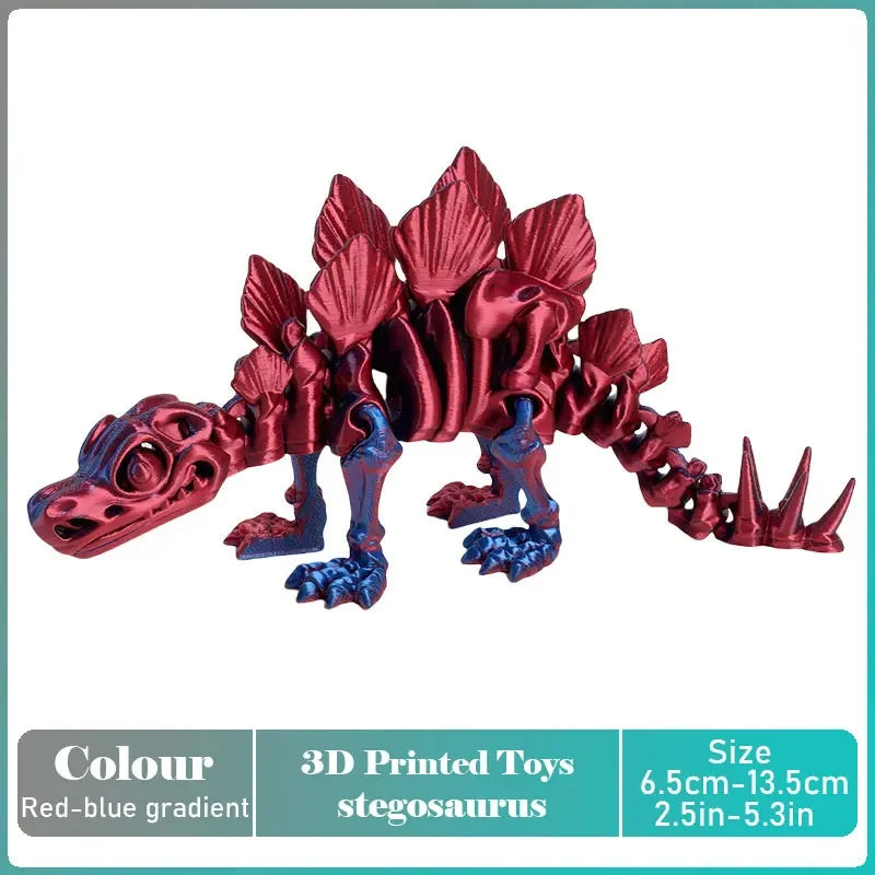 3D Printed Tyrannosaurus Rex Dinosaur Model Jointed Movable Realistic Decor