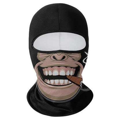 Motorcycle Balaclava Windproof Skull Full Face Mask Neck Liner Ski