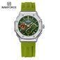 NAVIFORCE Fashion Couple Watches Casual Original Sport Silicone Strap Wristwatch for Lovers Auto Date Display Quartz Chronograph-EXPROTAS