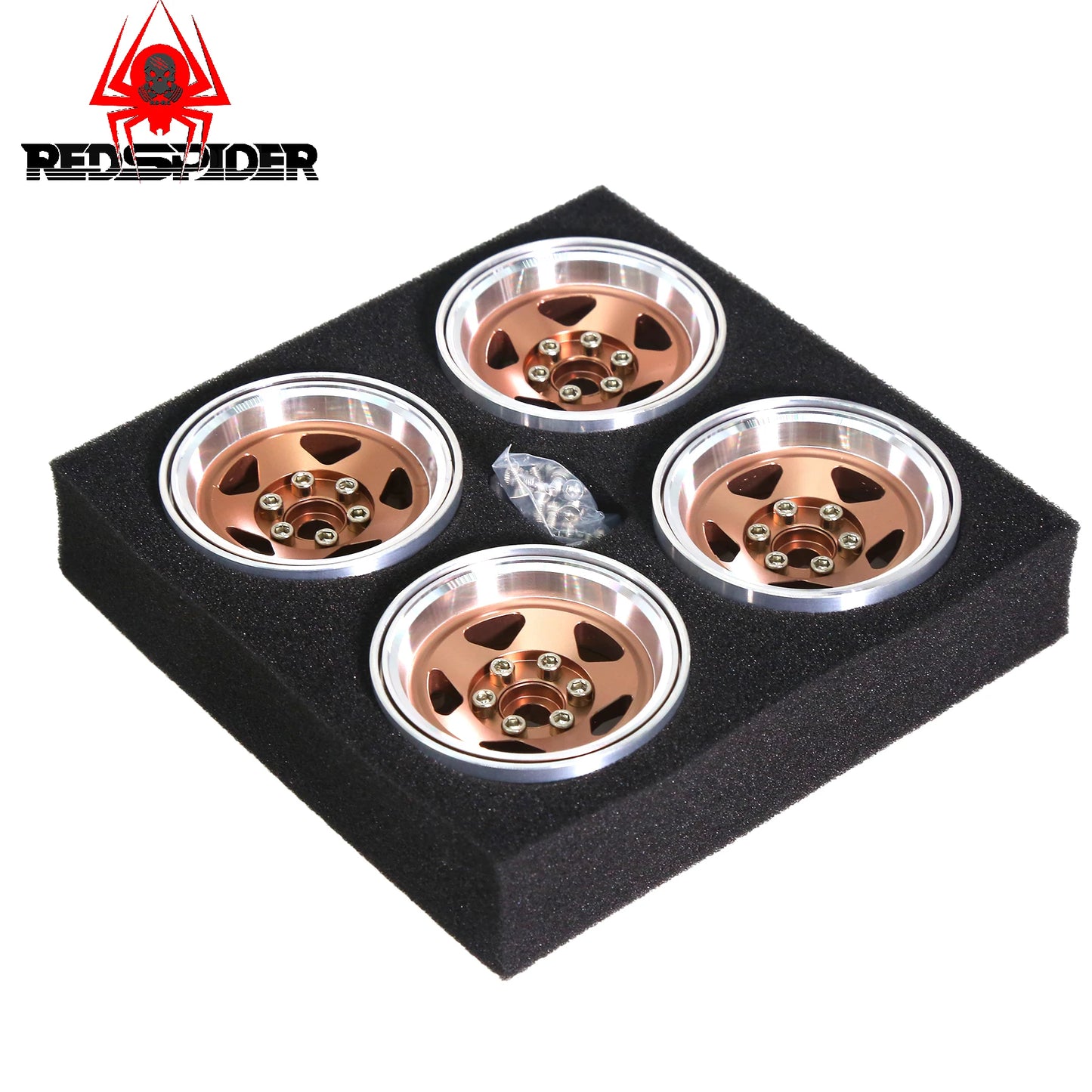 4pcs 1.9" Beadlock RC Wheel Rims for 1/10 Crawler SCX10 II III TRX4 D90 Set