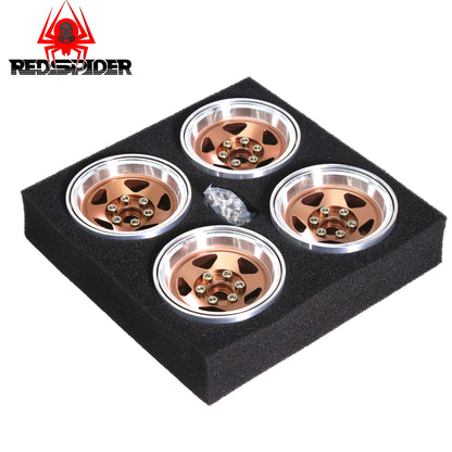 4pcs 1.9" Beadlock RC Wheel Rims for 1/10 Crawler SCX10 II III TRX4 D90 Set
