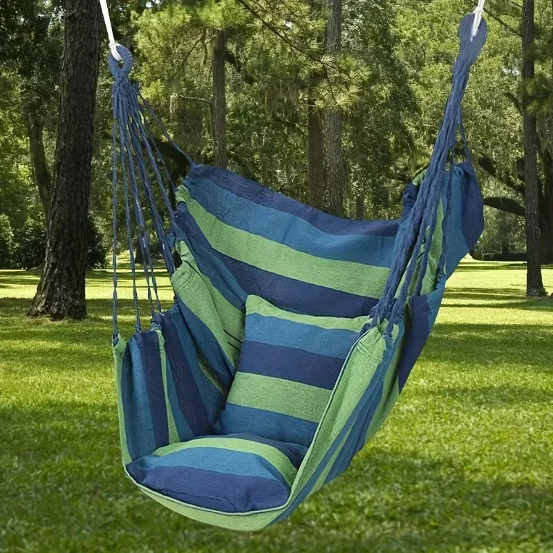 1pc Swing Rocking Chair(With Storage Bag Outdoor Hammock Chair Canvas Leisure Swing Chair No Pillow Or Cushion Dormitory Hammock-EXPROTAS