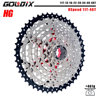 GOLDIX MTB Cassette 8/9/10/11/12 Speed 36T-52T HG for Shimano SRAM Freehub