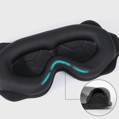3D Block Out Light Eye Mask Soft Padded Sleep Cover for Travel