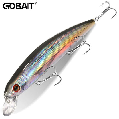 Treble Hook Minnow Lure 14cm 24g Fishing Wobbler for Pike Bass