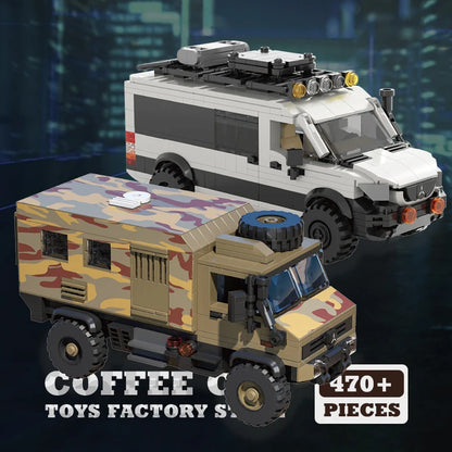 City SUV Off-Road Vehicle Building Blocks MOC Station Wagon Brick Toy Set