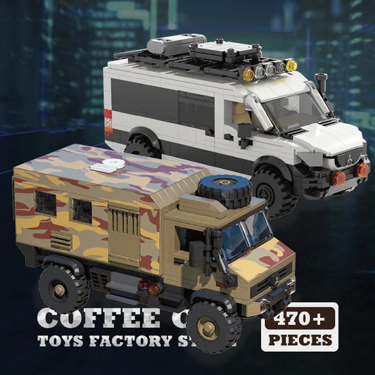 City SUV Off-Road Vehicle Building Blocks MOC Station Wagon Brick Toy Set
