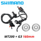 Shimano MT200/MT201 Hydraulic Disc Brake Set 2-Piston with Levers (Rotors Optional)
