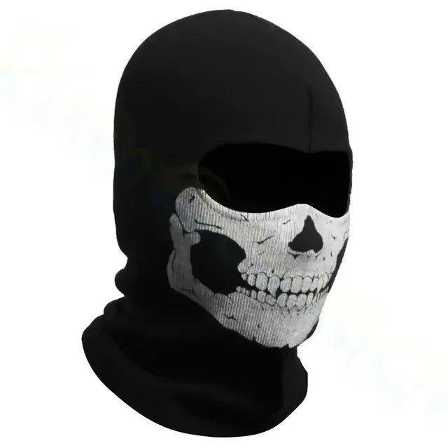 Motorcycle Balaclava Full Windproof Skull Face Mask Neck Warmer Ski