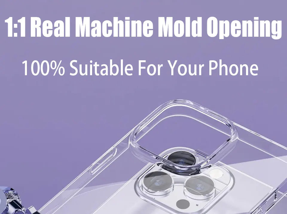 For iPhone 7-17 Pro Max XS XR Plus Clear TPU Silicone Phone Case Cover