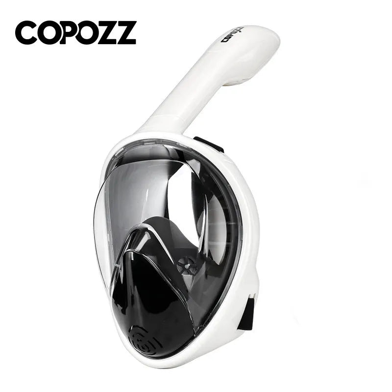 COPOZZ Professional Snorkeling Diving Mask Underwater Scuba Full Face Snorkel Mask Anti Fog Goggles for Adult Swimming Equipment-EXPROTAS
