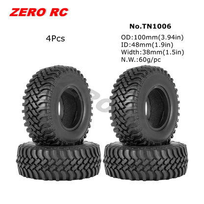 1.9" Crawler Tire for 1/10 RC Car Axial Traxxas D90 SCX10 Wheels