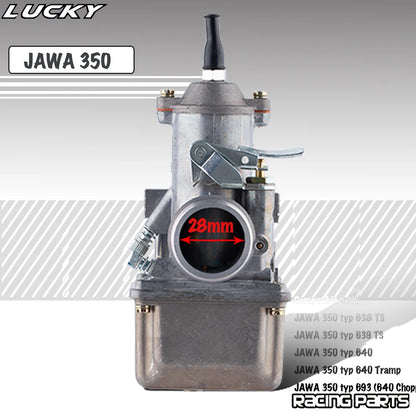 NEW JAWA 350 28mm Carburetor for TS Type 638/639/640/693 Chopper 12V Vergaser
